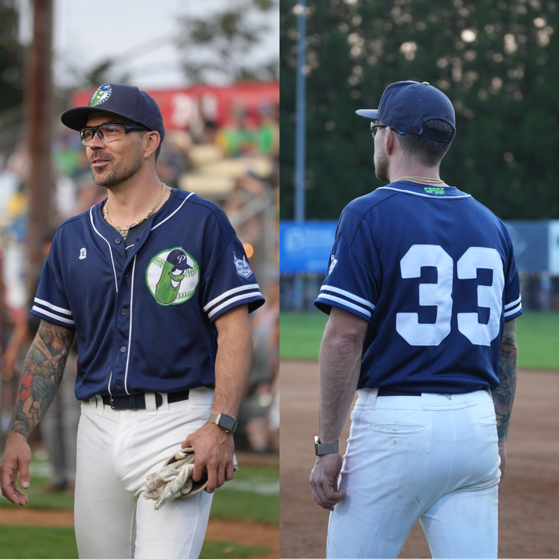 2024 Official League x Portland Pickles Player Issue Blue Jersey