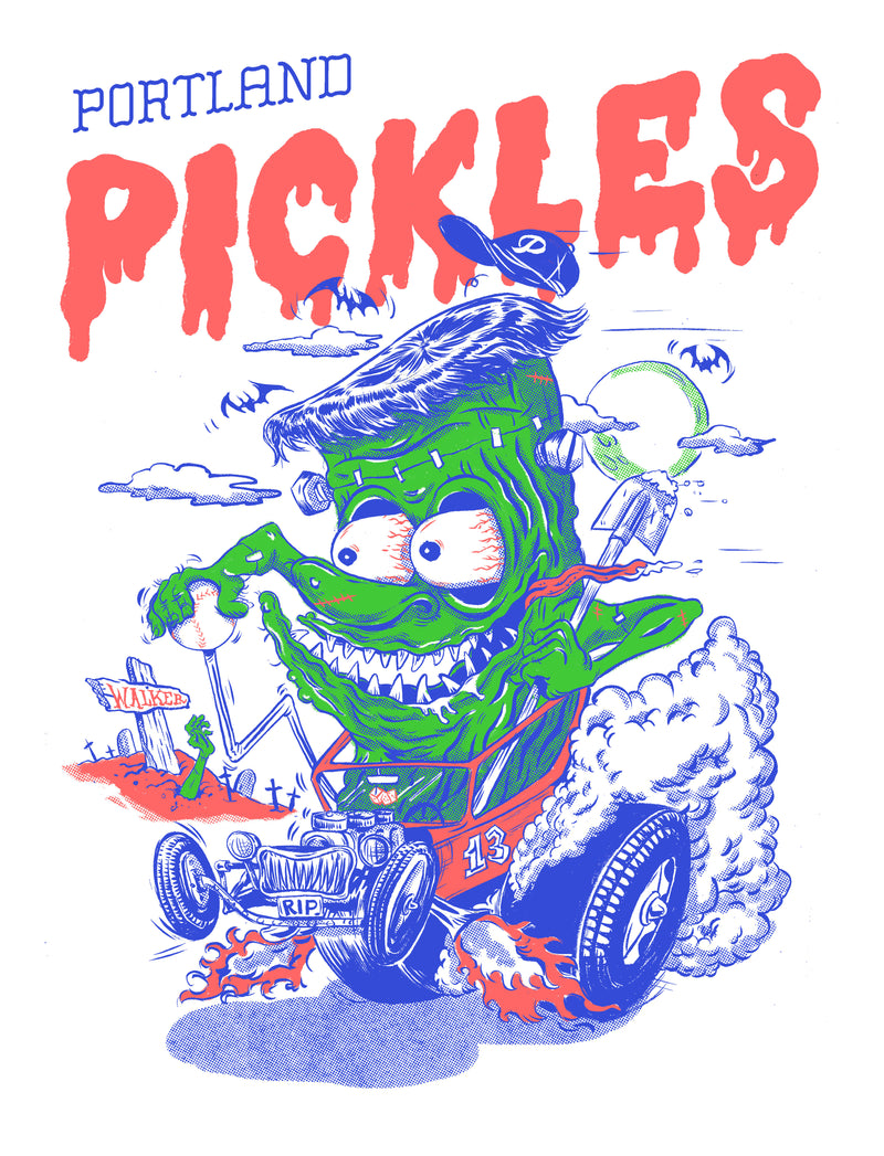 Portland Pickles Artist Series Sticker November 2024- Harrison Freeman