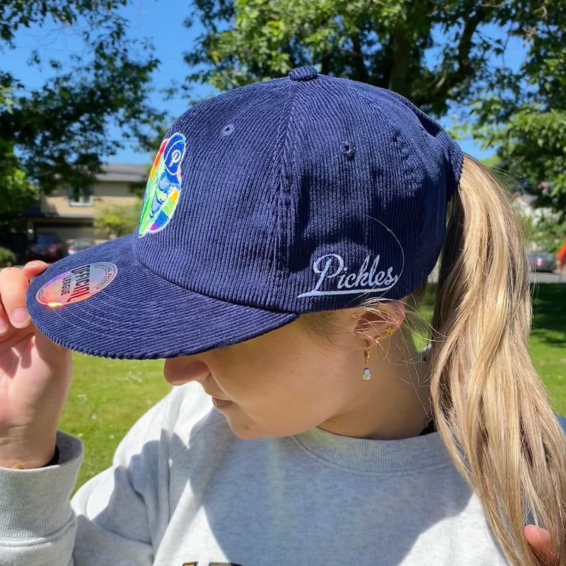 Navy Pickles Pride Corduroy Hat