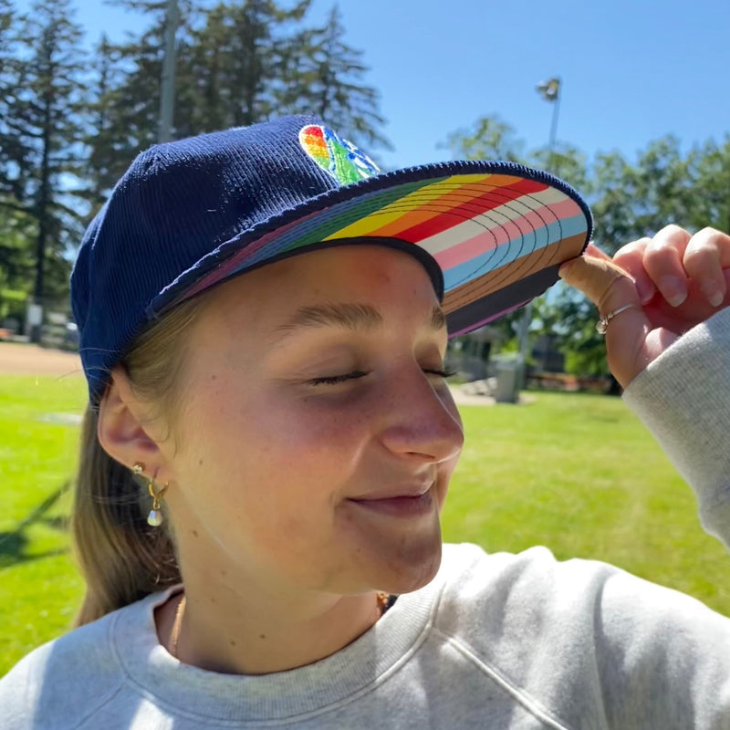 Navy Pickles Pride Corduroy Hat