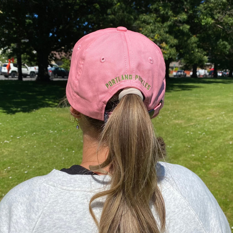 Official League x Portland Pickles Pink Dillon Logo Dad Hat