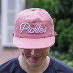 Official League x Pickles Script Corduroy Hat Pink