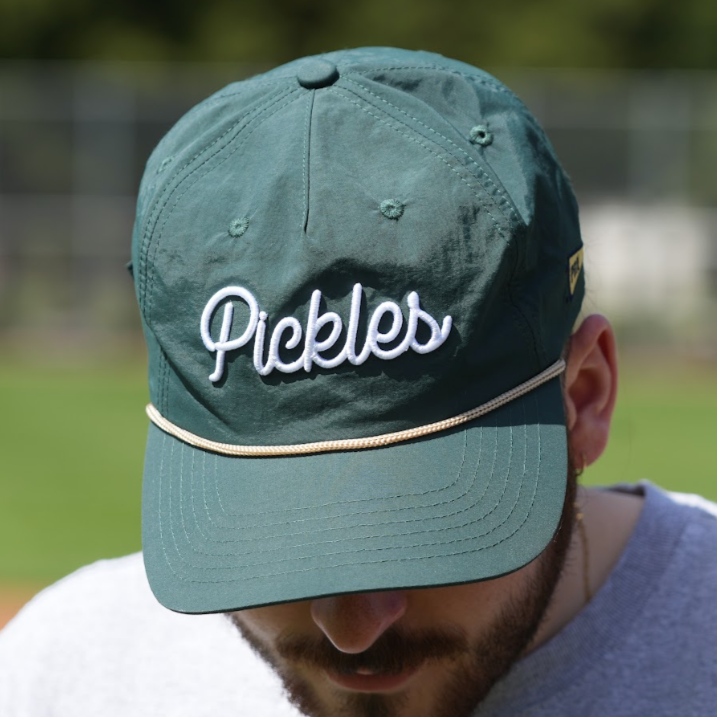 Official League x Portland Pickles Cursive Forest Green Nylon Hat