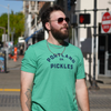 Portland Pickles Arched Logo Heather Green T-Shirt