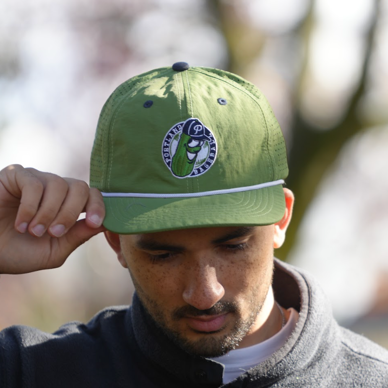 Official League x Portland Pickles Badge Green Nylon Aero Hat