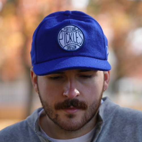 Official League x Portland Pickles Heritage Badge Navy Wool Hat