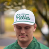 Official League x Portland Pickles Cursive Green on White Structured Nylon Hat