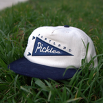 Official League x Portland Pickles Pennant Cream Navy Cord Hat