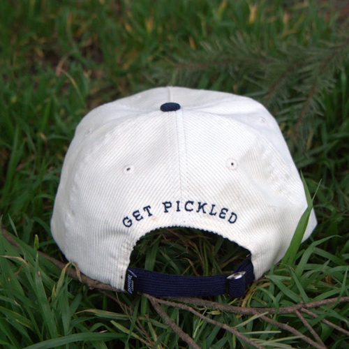 Official League x Portland Pickles Pennant Cream Navy Cord Hat