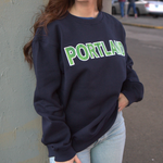 Official League x Portland Pickles Embroidered Block Pickle Crewneck