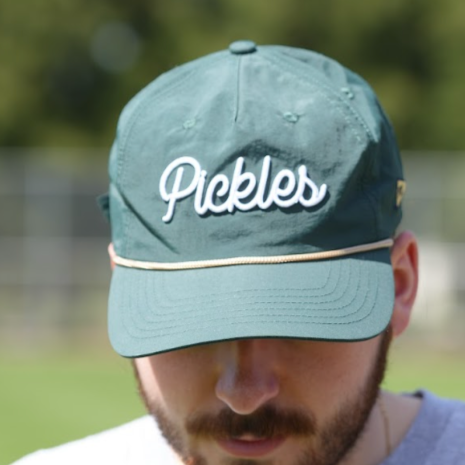 Official League x Portland Pickles Cursive Forest Green Nylon Hat