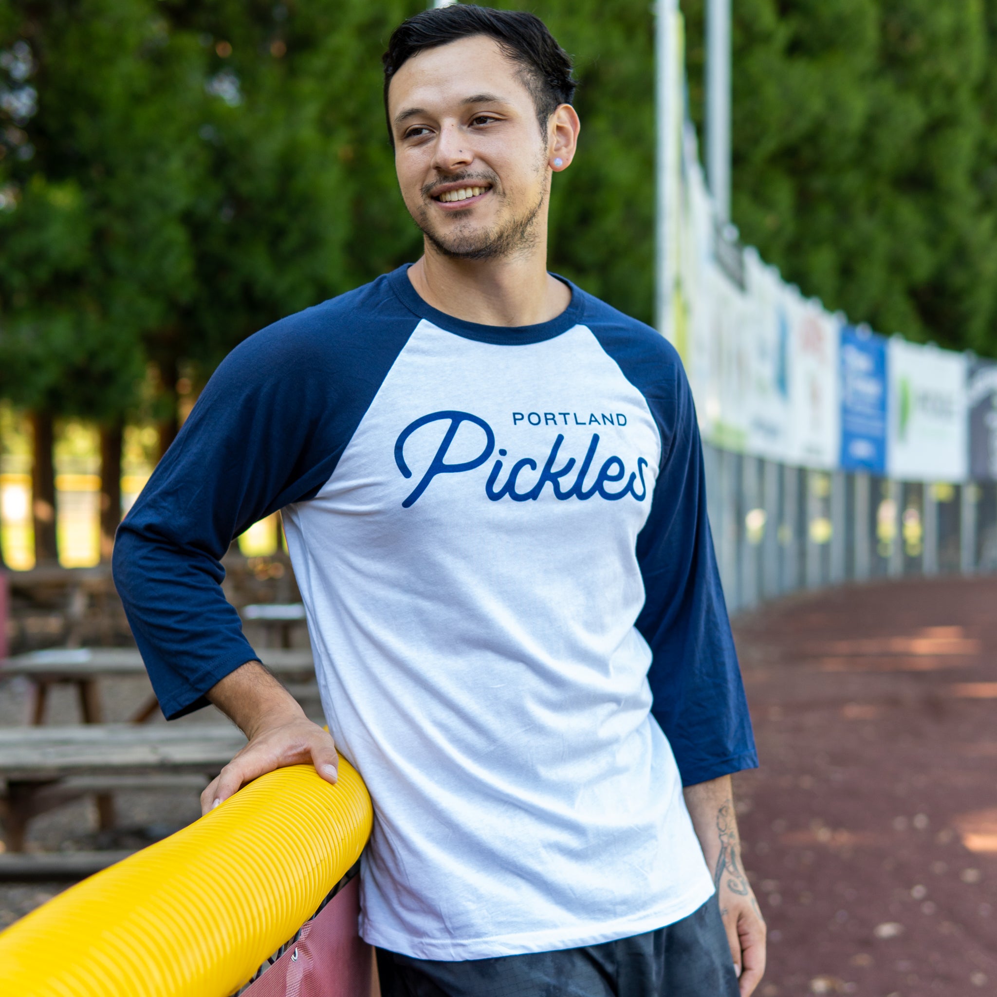 Pickles Script Baseball Shirt