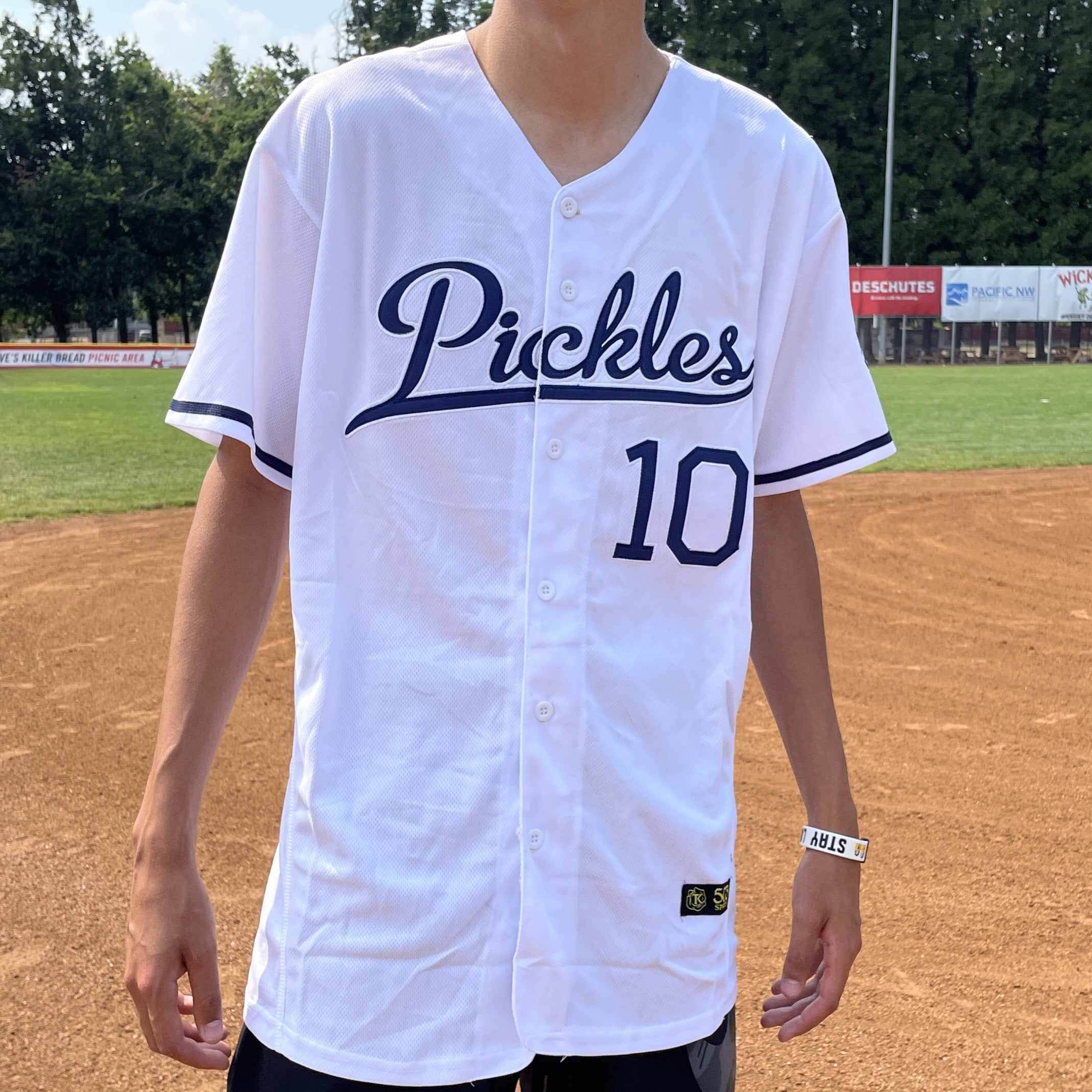 2021 White Portland Pickles Jersey #2 Youth S