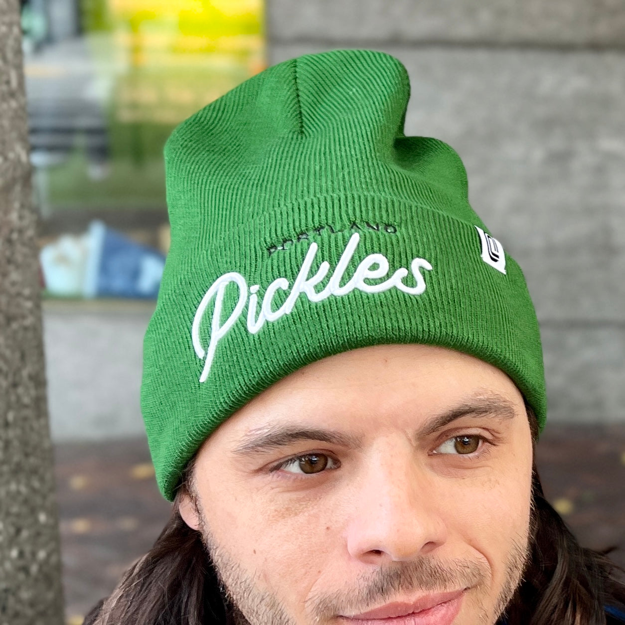 Official League Portland Pickles Script Forest Green Beanie